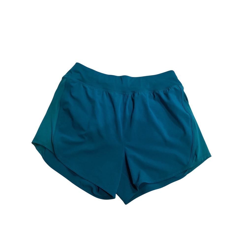 All in Motion Womens Teal Blue Running Shorts Size‎ S Athletic Gym Lined Pocket
